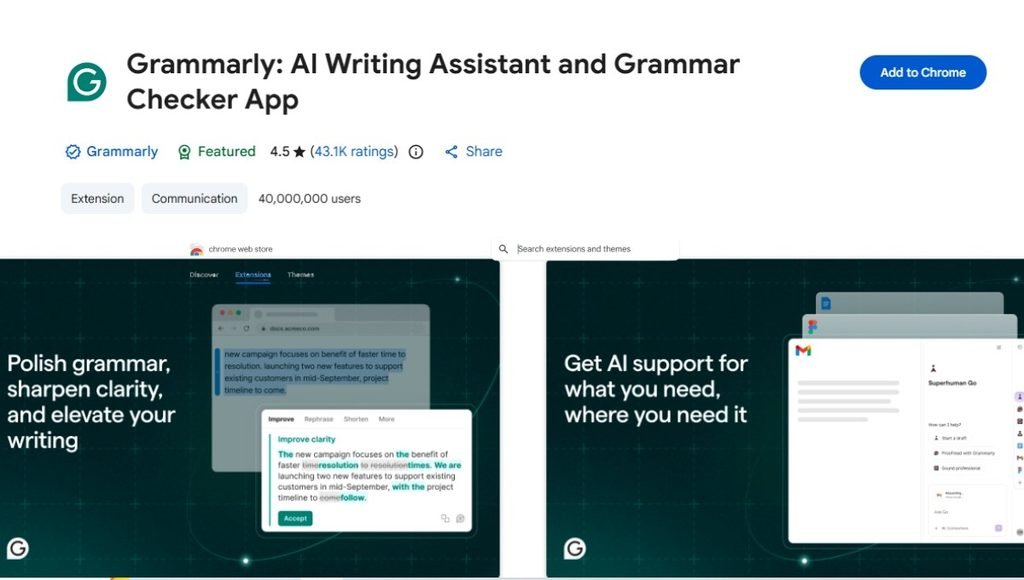 grammarly extension